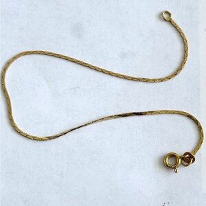 Elegant 14 k Gold Chain Bracelet